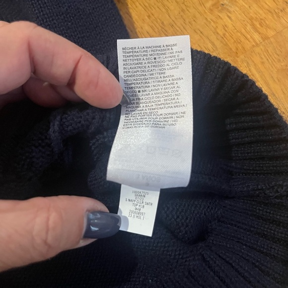 Janie and Jack Blue Cable Knit Teal Tartan Collar Sweater SZ 3 - Picture 13 of 13